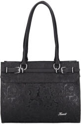 Karen rostbőr táska 2512 fekete virág