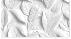 PD Calendar Naptár Tűzött mini zseb fekvő White 2026 (PAP4114-4585)