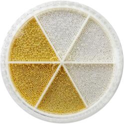 NANI „kaviár kerek körömdísztartó - Silver/Gold