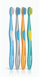 Erskine Oral Care Curvie fogkefe gumírozott nyéllel - fogszabályzós