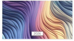 PD Calendar Naptár Tűzött mini zseb fekvő Harmony 2026