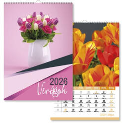 PD Calendar Naptár fali pd Virágok 30x42 cm 2026