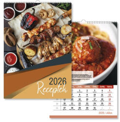 PD Calendar Naptár fali pd Receptek 30x42 cm 2026