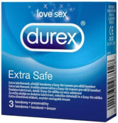 Reckitt Benckiser Durex óvszer 3db Extra Safe - delfinbuvar