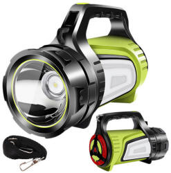  Újratölthető zseblámpa LED fényű kereső lámpa powerbank funkcióval - erősített változat