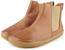 Vlnka Ofelie női barefoot bőr bokacsizma, barna felnőtt cipő méret 42