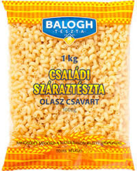 Balogh Tészta BALOGH tészta 1kg Olasz Csavart - delfinbuvar