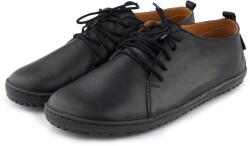 Vlnka Férfi barefoot bőr cipő Oleg, fekete felnőtt cipő méret 45