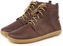 Vlnka Devon férfi barefoot bőr bokacsizma, barna felnőtt cipő méret 42