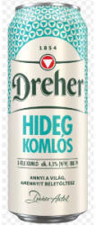 Dreher Dreher Hidegkomlós világos sör 0, 5L dobozos DRS