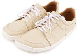 Vlnka Barefoot bőr tornacipő Szasa, bézs felnőtt cipő méret 38