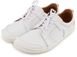 Vlnka Barefoot bőr tornacipő Szasa, fehér felnőtt cipő méret 44