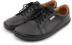 Vlnka Barefoot bőr tornacipő Mira, fekete felnőtt cipő méret 42