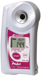 ATAGO PAL-32S digitális refraktométer foszforsav vizes oldat (0, 0-20, 0%) mérésére, 100 mérés rögzítése, NFC adatátvitel (4432)