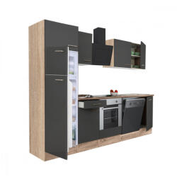 Leziter Yorki 280 konyhabútor alsó sütős, felülfagyasztós hűtős kivitelben (L280STAN-SUT-FF) - muszakinet