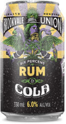 Pálinka Kft Brookvale Union Rum&Cola 330ml 6% doboz DRS X - delfinbuvar