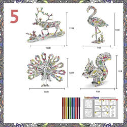  Színezhető 3D puzzle