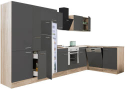 Leziter Yorki 370 sarok konyhabútor alsó sütős felülfagyasztós hűtős kivitelben (LS370STAN-SUT-PSZ-FF) - muszakinet