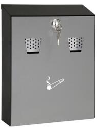 WEDO Fali hamutartó, acél, két nyílással, WEDO, szürke/fekete (UW030) - fiorex