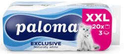 BSW Paloma Exclusive WC papír 20 tekercs 3 réteg Fehér - delfinbuvar