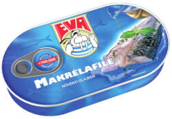 Podravka-International Kft EVA makrélafilé 170g Növényi olajban - delfinbuvar