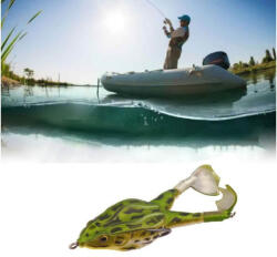  Béka csali, élethű műcsali, műcsali, dupla horgos wobbler, úszó csali