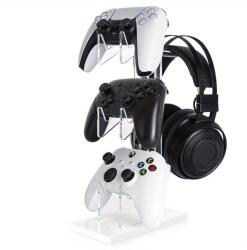 PadForce Suport PadForce® controller compatibil cu Xbox, PS5, PS4, Switch, Casti audio, organizator cabluri - Alb