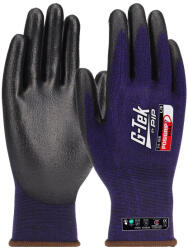 G-Tek G-TEK PosiGrip MAX 18G kötött, nylon/spandex, PosiGripMax tenyérmártott munkavédelmi kesztyű - Fekete/Lila - 08/M (GTEK-34-188-8)