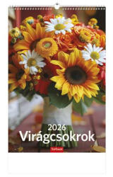 TopTimer Naptár, fali, TOPTIMER "Virágcsokrok (27T9400-04A)