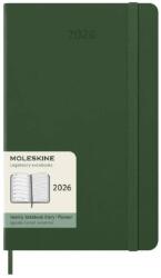 Moleskine Határidőnapló 2027 12 hónap, Heti, kemény borító, MIRTUSZ ZÖLD (L)