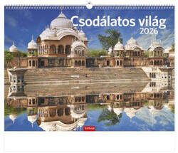 TopTimer Naptár, fali, TOPTIMER, "Csodálatos világ (26T9300-18F)