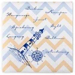 Mank textilhatású szalvéta 40x40 cm 50 lap/csomag Maritim