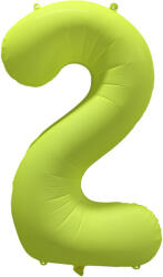 riethmüller Számos lufi 34" 86cm óriás neon sárga szám, számjegy 2-es, (LUFI684302)
