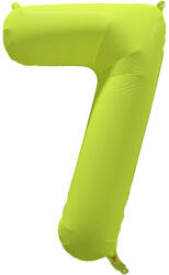 riethmüller Számos lufi 34" 86cm óriás neon sárga fólia szám, számjegy 7-es, (LUFI177026)