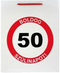 CQ Kft Ajándéktasak Boldog 50. Szülinapot nagy 26x12, 5x32cm (4948272)