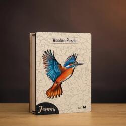  Tüzes jégmadár fa puzzle L Prémium fa doboz
