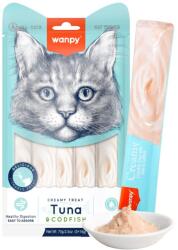 Wanpy WANPY Creamy Treat, Ton și Cod, punguță recompense pisici, (piure), 70g