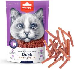 Wanpy WANPY Soft Jerky Strips, Rață, punguță recompense pisici, 80g