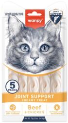 Wanpy WANPY Joint Support Creamy Treats, Pui și Vită, punguță recompense funcționale pisici, sistem articular, (piure), 70g
