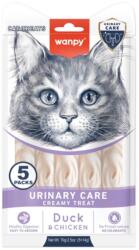 Wanpy WANPY Urinary Care Creamy Treats, Rață și Pui, punguță recompense funcționale pisici, sistem urinar, (piure), 70g