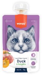 Wanpy WANPY Tasty Meat Paste, Rață și dovleac, punguță recompense pisici, (piure), 90g