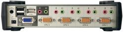 ATEN CS1734B-AT-G switch-uri pentru tastatură, mouse și monitor (KVM) Negru, Metalic (CS1734B-A7-G)