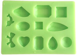 Protosil kft Vegyes Medál és Ékszerkő Szilikon Öntőforma, 12 darabos