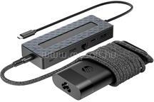 HP kombinált univerzális USB-C-elosztó és -laptoptöltő (9H0H9AA) (9H0H9AA)