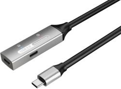 PremiumCord USB-C átjátszó és hosszabbító kábel Hím-Nyílás, 5Gbps Alumínium 10m (ku31rep10al)