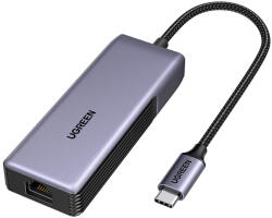 UGREEN UGCM848 Type-C - RJ45 adapter, 5GbE (Fekete)