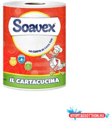 Paperdi Háztartási papírtörlő 2 rétegű 1 tekercs/csomag 132 lap Soavex Il Cartacucina_Paperdi (63710)