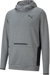 PUMA Puma, dryCELL RTG szűk fazonú sportfelső kapucnival, Melange szürke, M (585831-03-M)