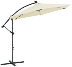  Brazil Óriás napernyő LED világítással árnyékoló 3, 5 m krém 25465