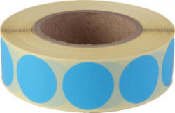  Etikett, 20 mm kör, 1000 etikett/tekercs, ciánkék (ISCK20K) (ISCK20K)